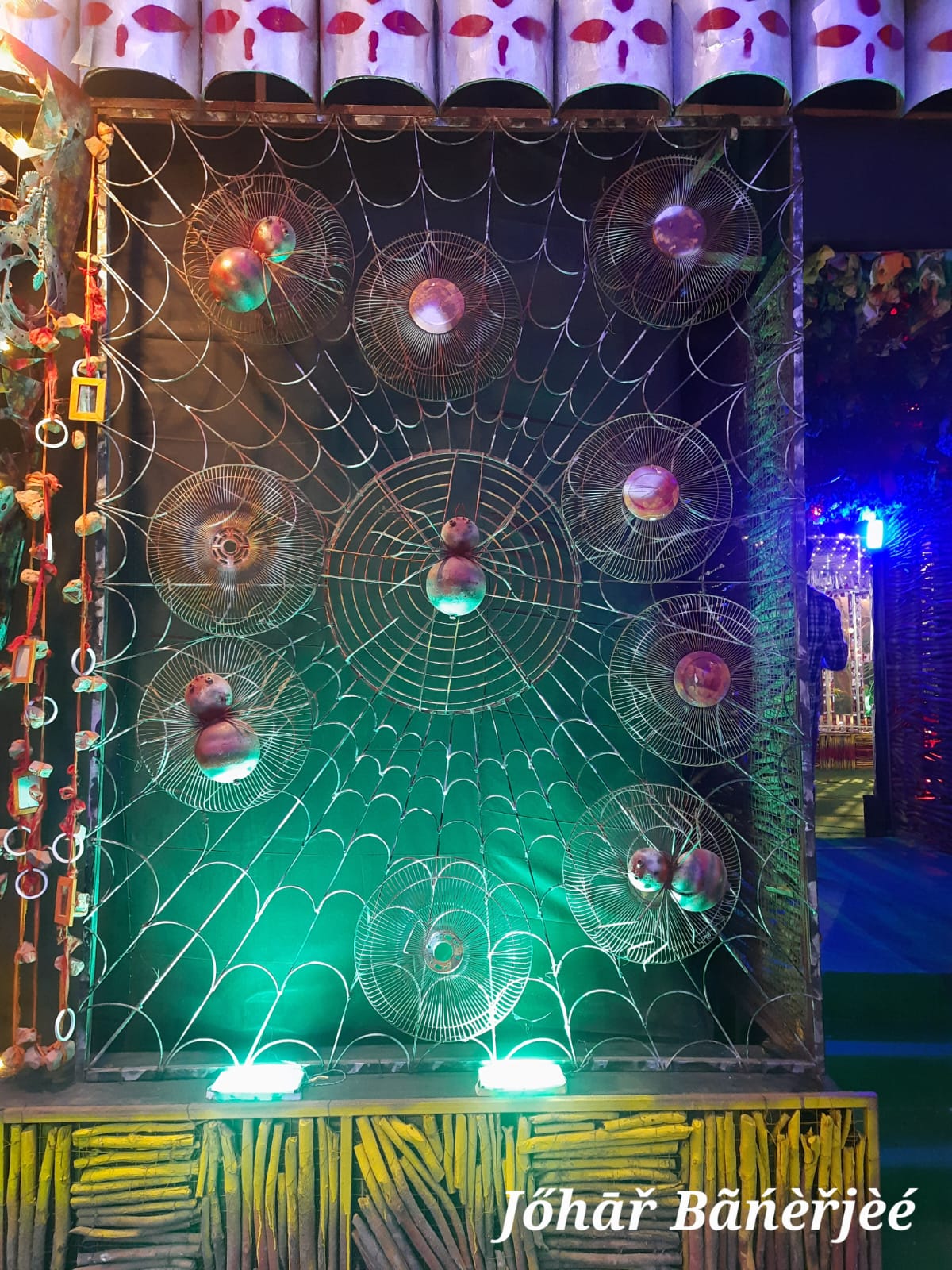 'Pandal A' decorations - A spider